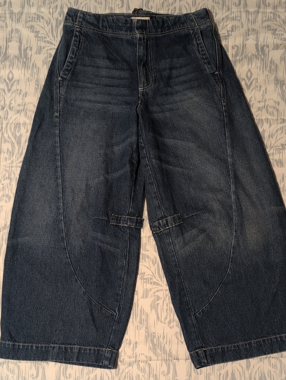 Anthropologie Pilcro Barrel Fit Wide-Leg Jeans 100% Cotton Size 27
